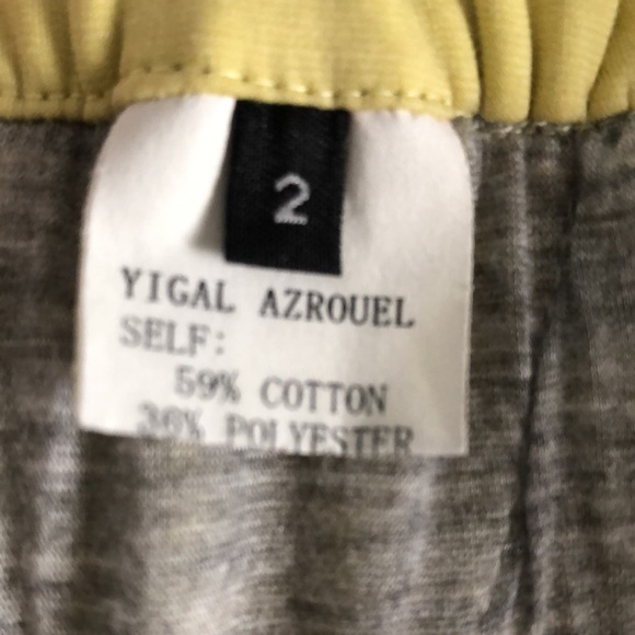 Yigal Azrouel Skirt Yellow with elastic Embellished Skirt_5 - Picture 5 of 5